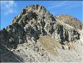 A droite, le mont Malinvern (2 938 m)  vu depuis l'Italie sous la baisse de Druos