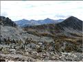 Le col (2 342 m) et la tête Mercière (2 491 m)