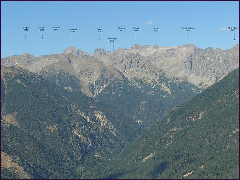 Les sommets du Mercantour et de l'argentera