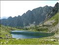 Lac Aver inférieur (2136 m) et la tête Badau (2278 m)