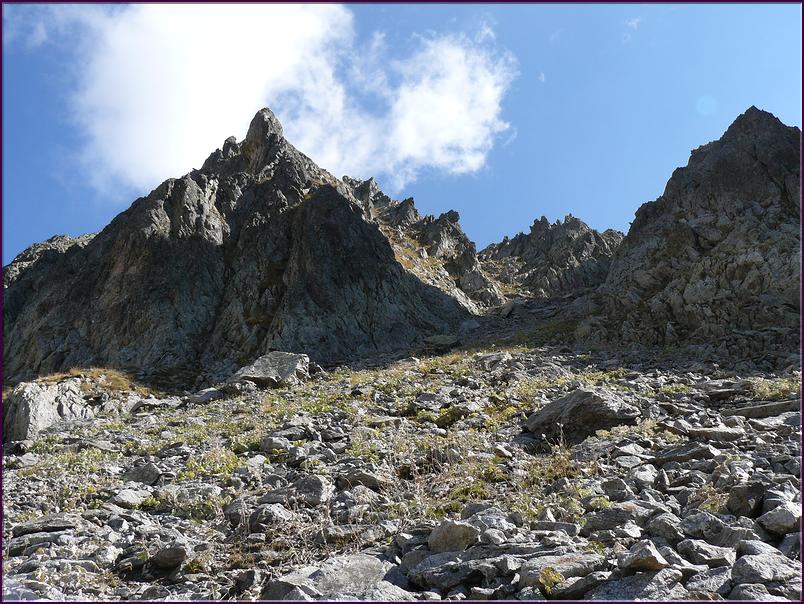 Par la brèche du Care Colomb le mont Colomb est inaccessible