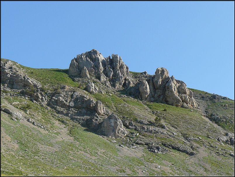 Paysage insolite sous le col de Veillos