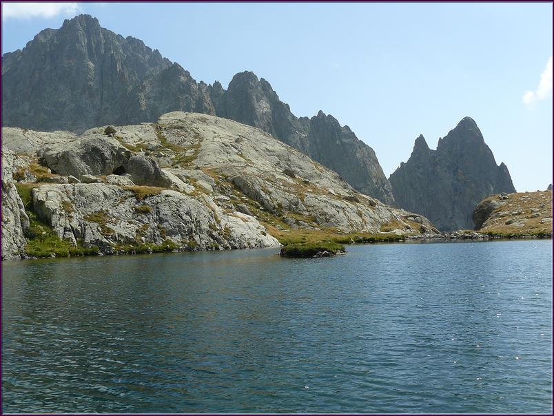 Du lac Balaour, le Mont Ponset  et les Cares Barel et de la Madone.
