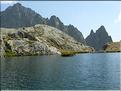 Du lac Balaour, le Mont Ponset  et les Cares Barel et de la Madone.
